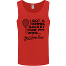 A Tennis Racket for My Wife Best Swap Ever! Mens Vest Tank Top Red