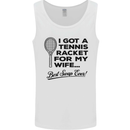A Tennis Racket for My Wife Best Swap Ever! Mens Vest Tank Top White
