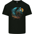 A Tiger and Moon Kids T-Shirt Childrens Black