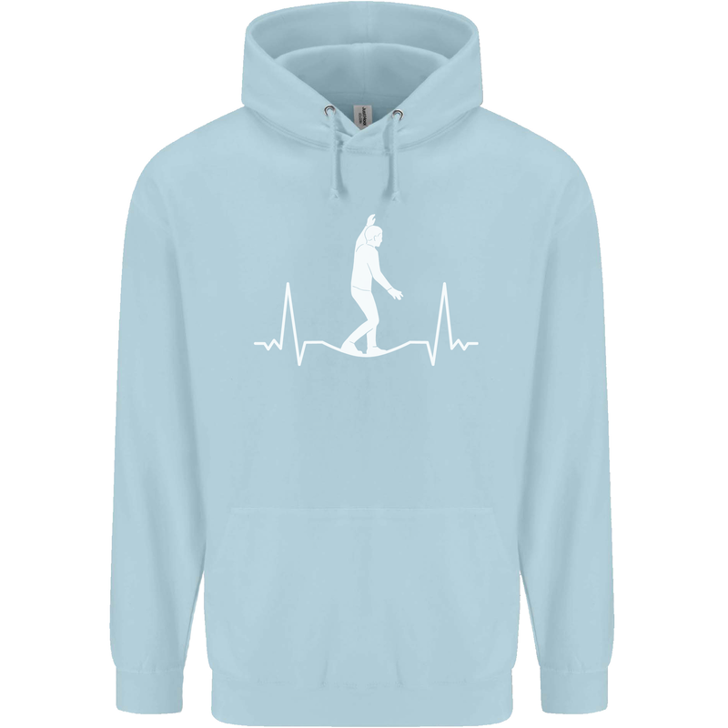 A Tightrope Walker Walking Funambulism Childrens Kids Hoodie Light Blue