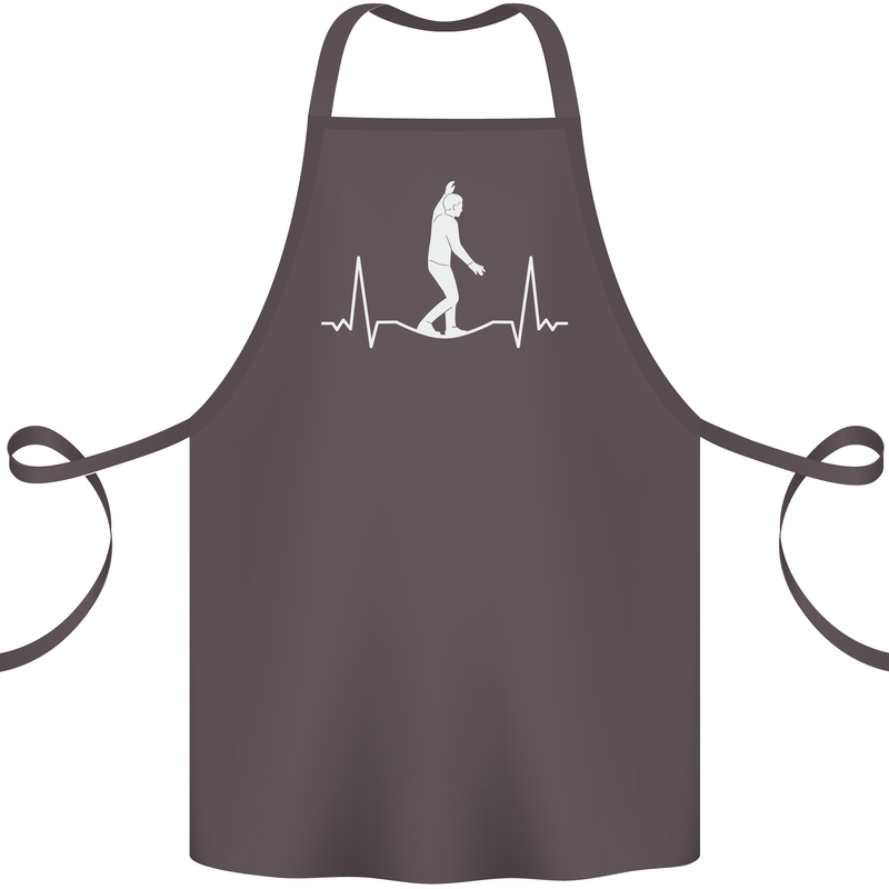 A Tightrope Walker Walking Funambulism Cotton Apron 100% Organic Dark Grey