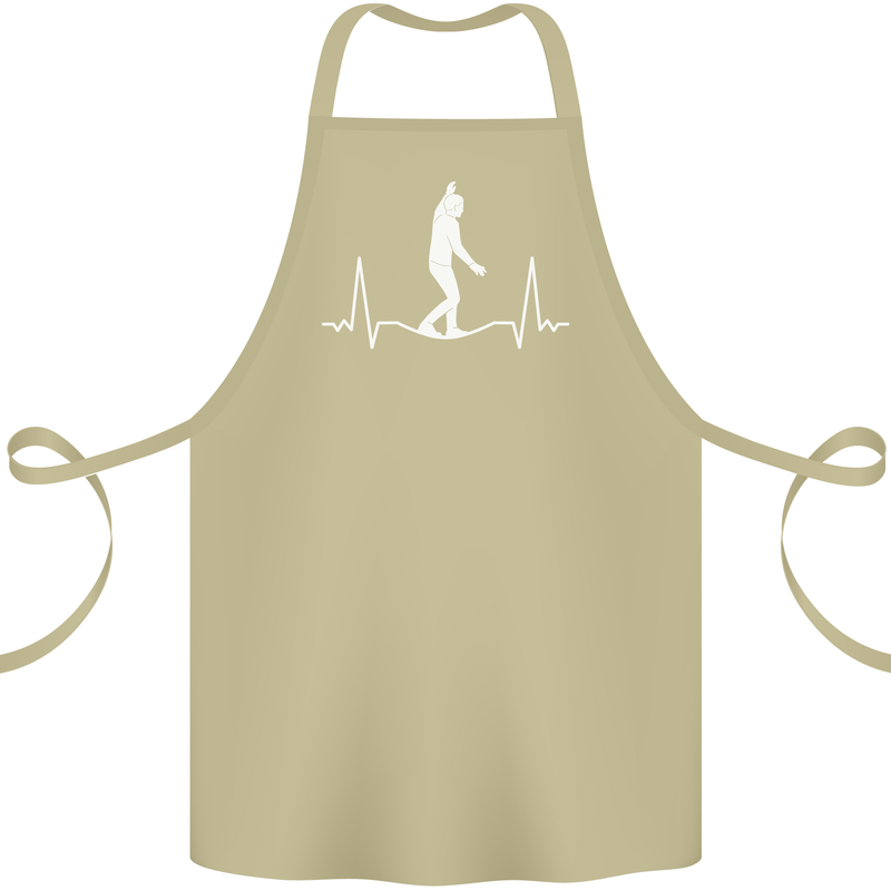 A Tightrope Walker Walking Funambulism Cotton Apron 100% Organic Khaki