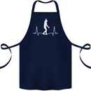 A Tightrope Walker Walking Funambulism Cotton Apron 100% Organic Navy Blue