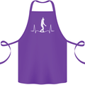 A Tightrope Walker Walking Funambulism Cotton Apron 100% Organic Purple