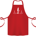 A Tightrope Walker Walking Funambulism Cotton Apron 100% Organic Red