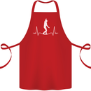 A Tightrope Walker Walking Funambulism Cotton Apron 100% Organic Red