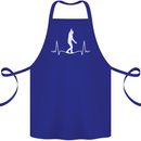 A Tightrope Walker Walking Funambulism Cotton Apron 100% Organic Royal Blue