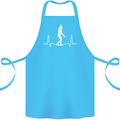 A Tightrope Walker Walking Funambulism Cotton Apron 100% Organic Turquoise