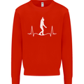 A Tightrope Walker Walking Funambulism Kids Sweatshirt Jumper Bright Red