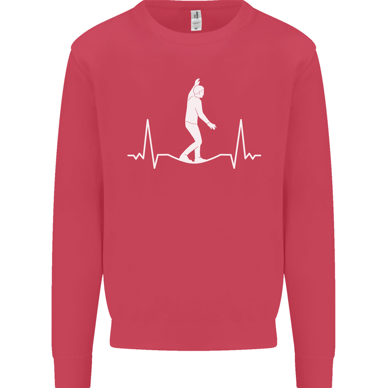 A Tightrope Walker Walking Funambulism Kids Sweatshirt Jumper Heliconia