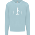 A Tightrope Walker Walking Funambulism Kids Sweatshirt Jumper Light Blue