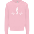 A Tightrope Walker Walking Funambulism Kids Sweatshirt Jumper Light Pink