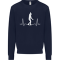 A Tightrope Walker Walking Funambulism Kids Sweatshirt Jumper Navy Blue