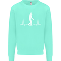 A Tightrope Walker Walking Funambulism Kids Sweatshirt Jumper Peppermint