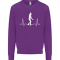 A Tightrope Walker Walking Funambulism Kids Sweatshirt Jumper Purple
