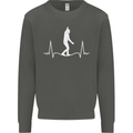 A Tightrope Walker Walking Funambulism Kids Sweatshirt Jumper Storm Grey