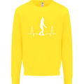 A Tightrope Walker Walking Funambulism Kids Sweatshirt Jumper Yellow