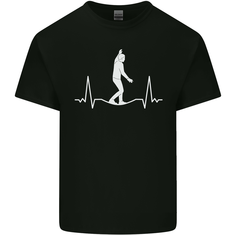 A Tightrope Walker Walking Funambulism Kids T-Shirt Childrens Black