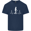A Tightrope Walker Walking Funambulism Kids T-Shirt Childrens Navy Blue