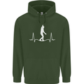 A Tightrope Walker Walking Funambulism Mens 80% Cotton Hoodie Forest Green