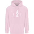 A Tightrope Walker Walking Funambulism Mens 80% Cotton Hoodie Light Pink