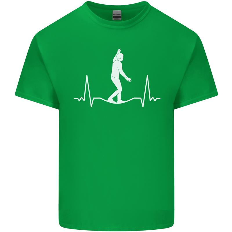 A Tightrope Walker Walking Funambulism Mens Cotton T-Shirt Tee Top Irish Green