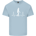 A Tightrope Walker Walking Funambulism Mens Cotton T-Shirt Tee Top Light Blue