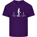 A Tightrope Walker Walking Funambulism Mens Cotton T-Shirt Tee Top Purple