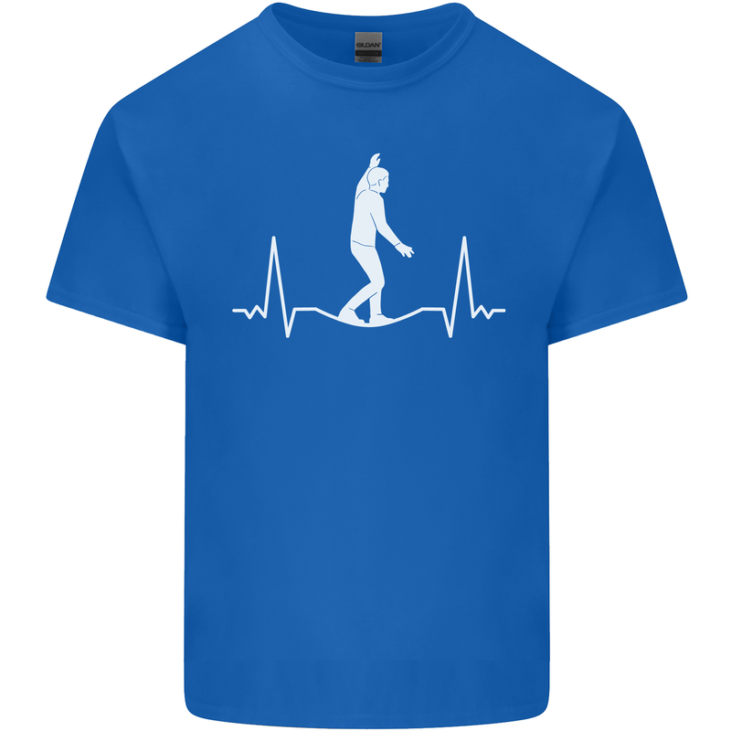 A Tightrope Walker Walking Funambulism Mens Cotton T-Shirt Tee Top Royal Blue