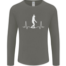 A Tightrope Walker Walking Funambulism Mens Long Sleeve T-Shirt Charcoal