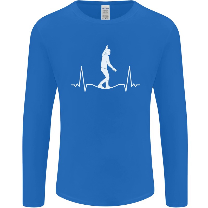 A Tightrope Walker Walking Funambulism Mens Long Sleeve T-Shirt Royal Blue