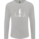 A Tightrope Walker Walking Funambulism Mens Long Sleeve T-Shirt Sports Grey