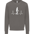 A Tightrope Walker Walking Funambulism Mens Sweatshirt Jumper Charcoal