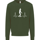 A Tightrope Walker Walking Funambulism Mens Sweatshirt Jumper Forest Green