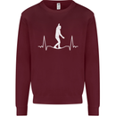 A Tightrope Walker Walking Funambulism Mens Sweatshirt Jumper Maroon