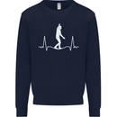 A Tightrope Walker Walking Funambulism Mens Sweatshirt Jumper Navy Blue
