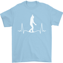 A Tightrope Walker Walking Funambulism Mens T-Shirt 100% Cotton Light Blue