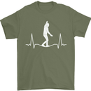 A Tightrope Walker Walking Funambulism Mens T-Shirt 100% Cotton Military Green