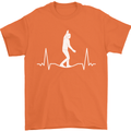A Tightrope Walker Walking Funambulism Mens T-Shirt 100% Cotton Orange