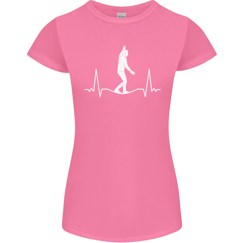 A Tightrope Walker Walking Funambulism Womens Petite Cut T-Shirt Azalea