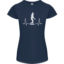 A Tightrope Walker Walking Funambulism Womens Petite Cut T-Shirt Navy Blue