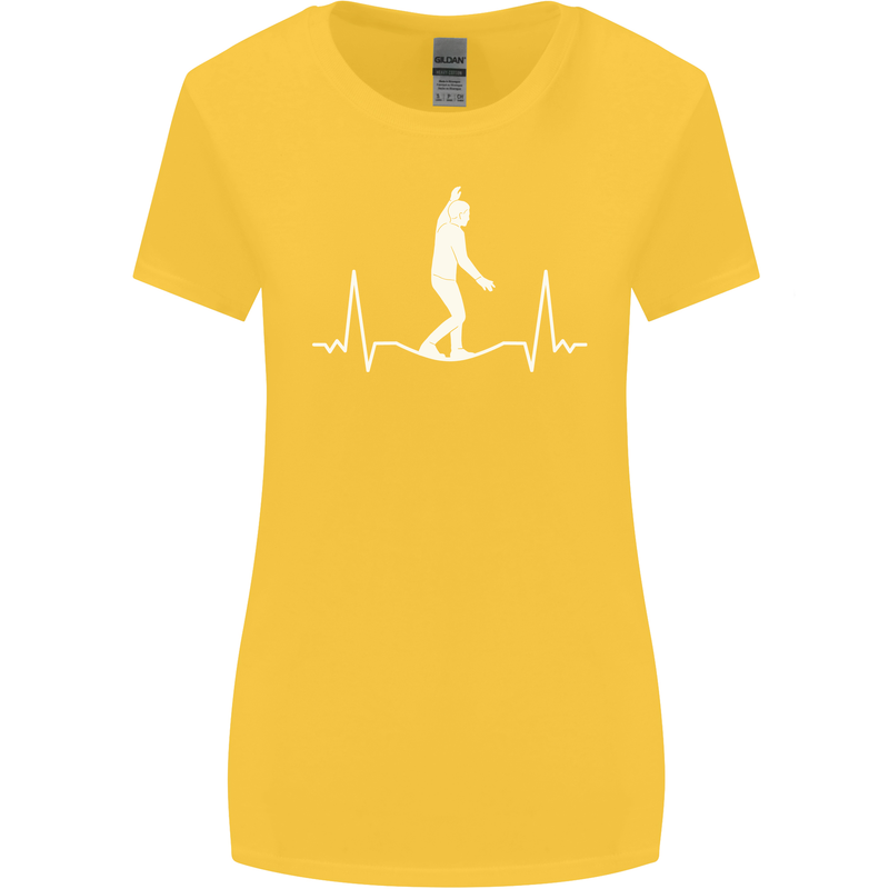 A Tightrope Walker Walking Funambulism Womens Wider Cut T-Shirt Yellow