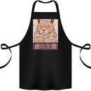 A Tired Cat Cotton Apron 100% Organic Black