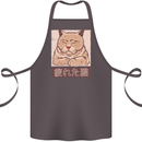 A Tired Cat Cotton Apron 100% Organic Dark Grey