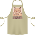 A Tired Cat Cotton Apron 100% Organic Khaki