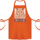 A Tired Cat Cotton Apron 100% Organic Orange