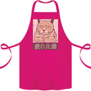 A Tired Cat Cotton Apron 100% Organic Pink