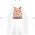 A Tired Cat Cotton Apron 100% Organic White