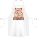 A Tired Cat Cotton Apron 100% Organic White