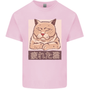 A Tired Cat Kids T-Shirt Childrens Light Pink